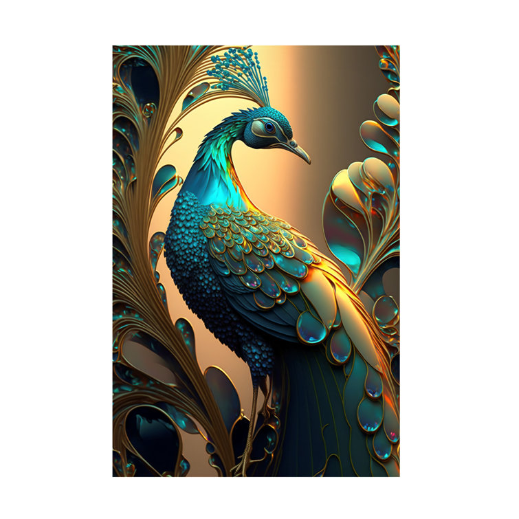 Bungalow Rose Proud Peacocks 2 On Canvas Print Wayfair 4723